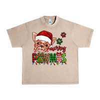 French Oak merry pawmas christmas chihuahua Urban Heavy Tee - Jasminsmagicworld