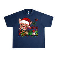 Navy merry pawmas christmas chihuahua Urban Heavy Tee - Jasminsmagicworld