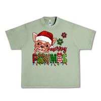 Oil Green merry pawmas christmas chihuahua Urban Heavy Tee - Jasminsmagicworld