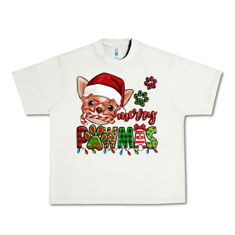 Merry Pawmas Christmas Chihuahua Urban Heavy Tee by Jasminsmagicworld | Teevron