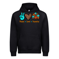 Black peace love thankful Urban Hoodie - JahusDesignShop