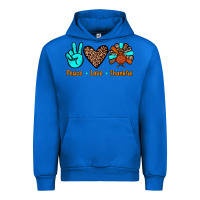 Cobalt peace love thankful Urban Hoodie - JahusDesignShop