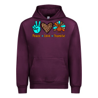 Mauve Wine peace love thankful Urban Hoodie - JahusDesignShop
