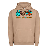 Pigment Burro peace love thankful Urban Hoodie - JahusDesignShop