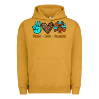 Peace Love Thankful Urban Hoodie | Teevron
