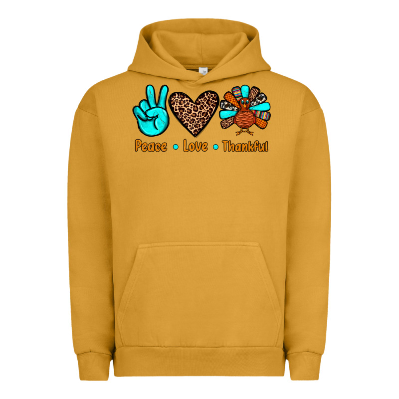 Peace Love Thankful Urban Hoodie by JahusDesignShop | Teevron