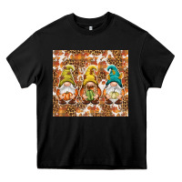 Black Fall gnomes Heavy Core Tee - NancyCooperArtShop