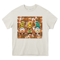 Cream Fall gnomes Heavy Core Tee - NancyCooperArtShop
