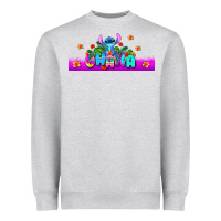 Heather Grey stitch ohana Heavyweight Sweatshirt - AdoDesignShop