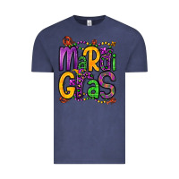 Vintage Denim mardi gras Vintage Tee - OliviaCreatesArt
