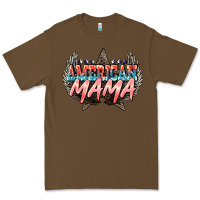 Cacao American mama Mother's Day Premium Tee - HowdyJamesFarm