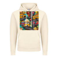 Vintage Artic school bus coffee and star with leopard seamless pattern bbs Vintage Hoodie - BundleAndBundleShop