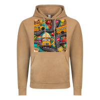Vintage Camel school bus coffee and star with leopard seamless pattern bbs Vintage Hoodie - BundleAndBundleShop