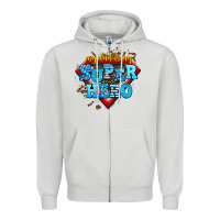 Dove Grey my dad is my super hero Zipper Hoodie - AdoDesignShop
