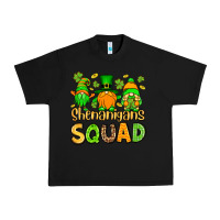 Black St. Patrick's Shenanigans squad gnomies Urban Heavy Tee - OliviaCreatesArt