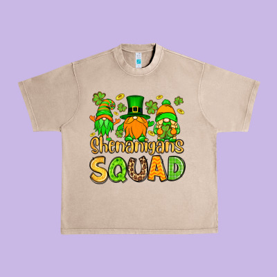St. Patrick's Shenanigans Squad Gnomies Urban Heavy Tee Designed By Oliviacreatesart