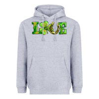 Heather Grey love with horseshoe Heavyweight Hoodie - AdoDesignShop