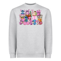 Heather Grey stitch and lilo pink christmas coffee cups Heavyweight Sweatshirt - AdoDesignShop