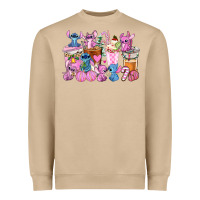 Mushroom stitch and lilo pink christmas coffee cups Heavyweight Sweatshirt - AdoDesignShop