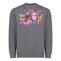 Storm stitch and lilo pink christmas coffee cups Heavyweight Sweatshirt - AdoDesignShop