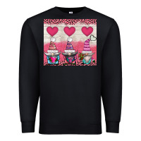 Black v.d 3 gnomes and hearts Premium Sweatshirt - AdoDesignShop