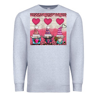 Heather Grey v.d 3 gnomes and hearts Premium Sweatshirt - AdoDesignShop