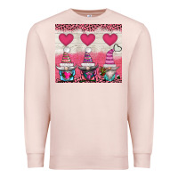 Pale Pink v.d 3 gnomes and hearts Premium Sweatshirt - AdoDesignShop