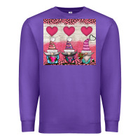 Purple v.d 3 gnomes and hearts Premium Sweatshirt - AdoDesignShop