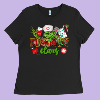 Dietary Claus Ladies Tee Designed By Cowgirlartshop