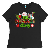 Black dietary claus Ladies Tee - CowGirlArtShop