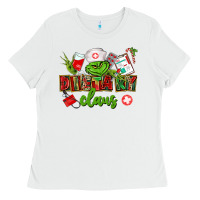 White dietary claus Ladies Tee - CowGirlArtShop