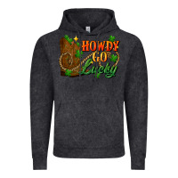 Vintage Black Howdy go lucky st. patricks day Vintage Hoodie - FaDigitalArtStudio