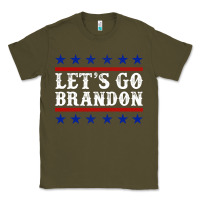 Army Green Let's Go Brandon Classic Tee - Jasminsmagicworld