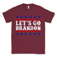 Burgundy Let's Go Brandon Classic Tee - Jasminsmagicworld