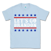 Dusty Blue Let's Go Brandon Classic Tee - Jasminsmagicworld