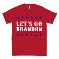 Red Let's Go Brandon Classic Tee - Jasminsmagicworld