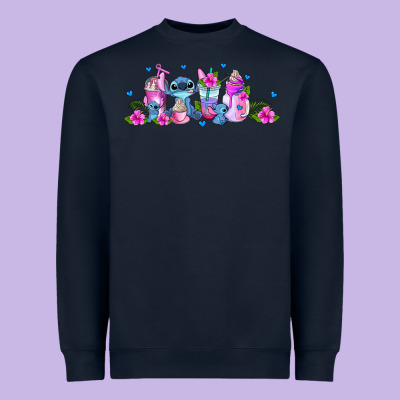 Stitch Coffee Cups Libbey Glass Heavyweight Sweatshirt Designed By Adodesignshop