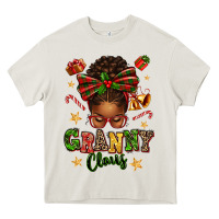 Cream granny claus afro messy bun Heavy Core Tee - texasbilliewilder