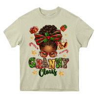 Mossy granny claus afro messy bun Heavy Core Tee - texasbilliewilder
