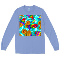 Colony Blue Pride lgbtq ice cream and sunflowers seamless Long Sleeve Tee - BundleAndBundleShop