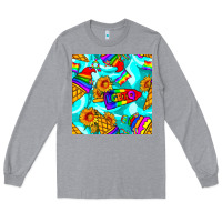 Heather Grey Pride lgbtq ice cream and sunflowers seamless Long Sleeve Tee - BundleAndBundleShop