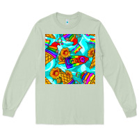 Matcha Pride lgbtq ice cream and sunflowers seamless Long Sleeve Tee - BundleAndBundleShop