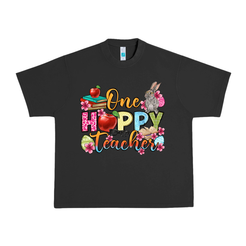 Easter Day One Hoppy Teacher Urban Heavy Tee by OliviaCreatesArt | Teevron