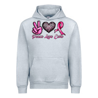 Heather Grey peace love cure Urban Hoodie - JahusDesignShop