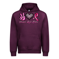 Mauve Wine peace love cure Urban Hoodie - JahusDesignShop