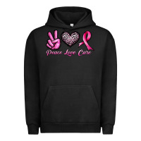 Pigment Black peace love cure Urban Hoodie - JahusDesignShop