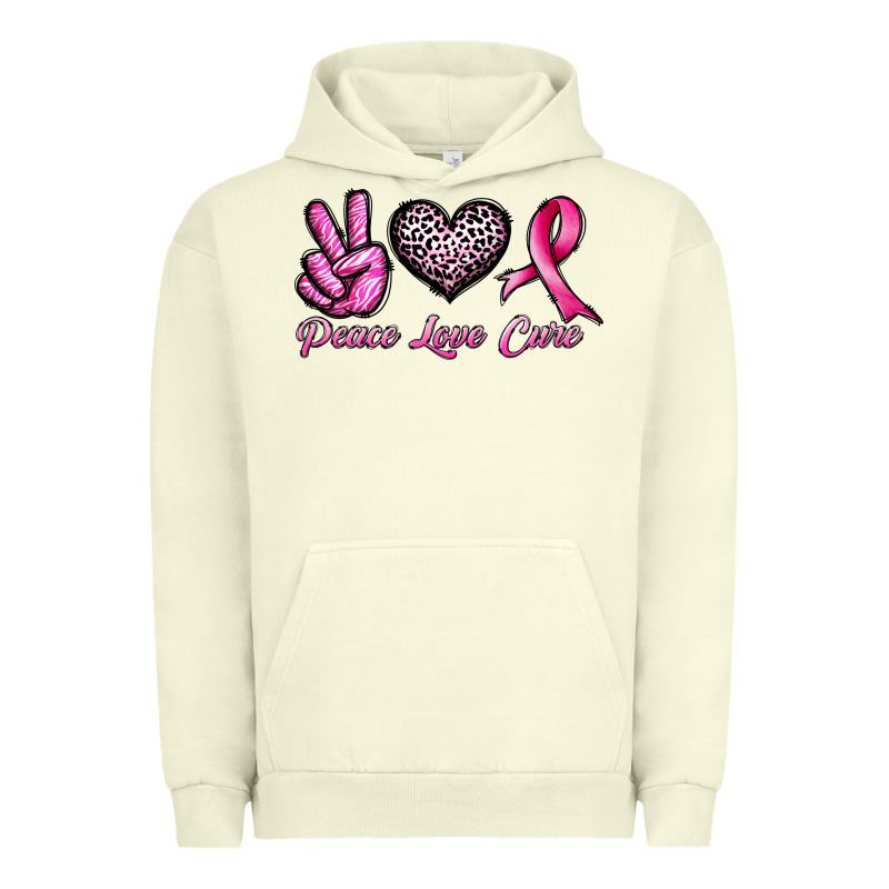 Peace Love Cure Urban Hoodie by JahusDesignShop | Teevron