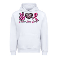 White peace love cure Urban Hoodie - JahusDesignShop