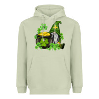Matcha st patricks gnome and pot of gold Heavyweight Hoodie - AdoDesignShop