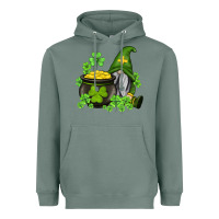 Sage st patricks gnome and pot of gold Heavyweight Hoodie - AdoDesignShop